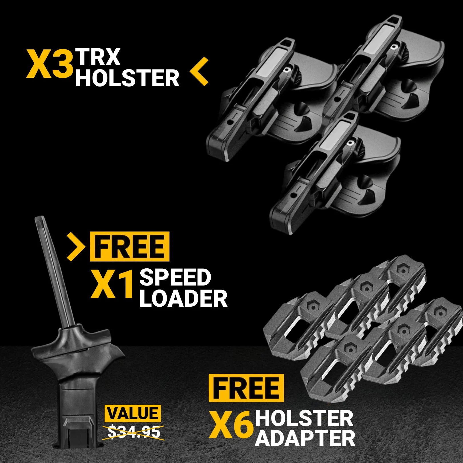 Premium Pro Pack (X3 TRX Holster)